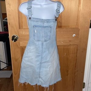 Overall denim dress